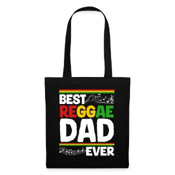 Rastafari Papa Musique Fête des pères Rasta Jamaïque Reggae - Sac en tissu - noir - Devant