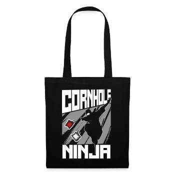 Joueur de sac de haricots de l’équipe Cornhole - Sac en tissu - noir - Devant
