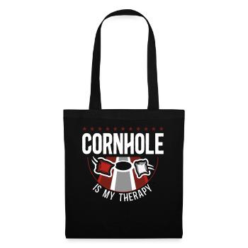 Joueur de sac de haricots de l’équipe Cornhole - Sac en tissu - noir - Devant