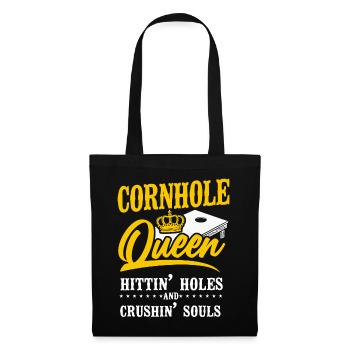 Cornhole Team Bean Bag Player - Tote Bag - black - Front