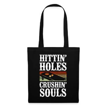 Cornhole Team Bean Bag Player - Tote Bag - black - Front
