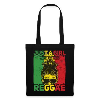 Musique rastafari Rasta Jamaïque Reggae - Sac en tissu - noir - Devant