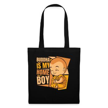 Buddha Is My Home Boy Buddhist Statue Symbol - Tote Bag - black - Front