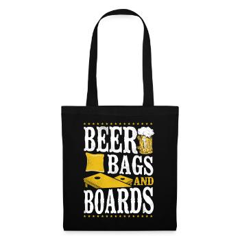 Joueur de sac de haricots de l’équipe Cornhole - Sac en tissu - noir - Devant