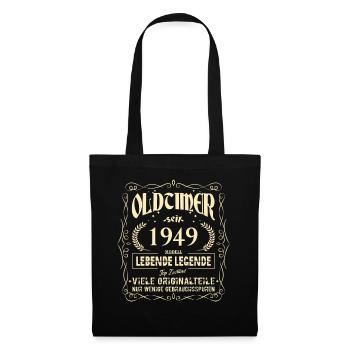 Oldtimer 1949 Geburtstag Lebende Legende Vintage - Stoffbeutel - Schwarz - Vorne
