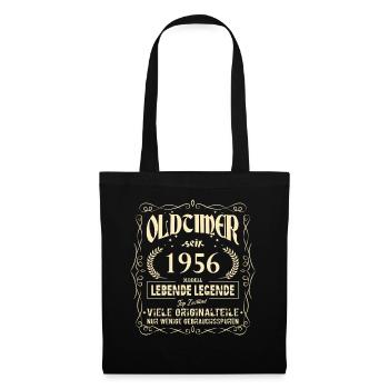 Oldtimer 1956 Geburtstag Lebende Legende Vintage - Stoffbeutel - Schwarz - Vorne