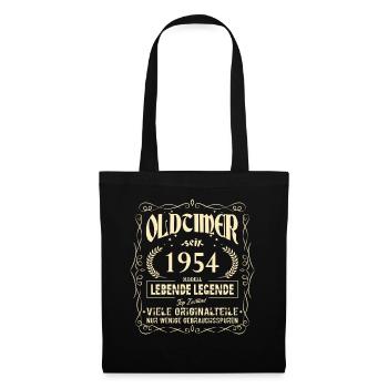 Oldtimer 1954 Geburtstag Lebende Legende Vintage - Stoffbeutel - Schwarz - Vorne