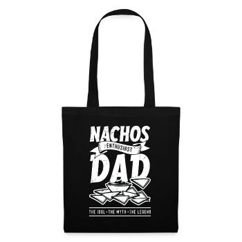 Nachos Enthusiast Dad The Idol Mexican Food Lover - Stoffbeutel - Schwarz - Vorne