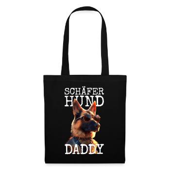 German Shepherd Daddy Dad Dad Father's Day Shepherd Dogs - Tote Bag - black - Front