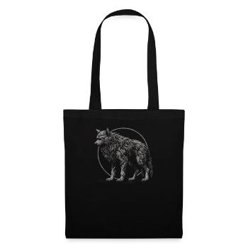 Strong Wolf Circle - Tote Bag - black - Front