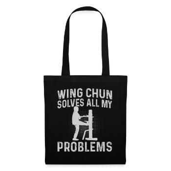 Wing Chun solves all my problems - Wing Chun Marti - Tote Bag - black - Front