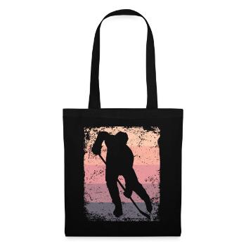 joueurs de hockey sur glace vintage hockey sur glace - Sac en tissu - noir - Devant