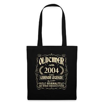 Oldtimer 2004 Geburtstag Lebende Legende Vintage - Stoffbeutel - Schwarz - Vorne
