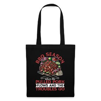 Pulled Pork BBQ Season Where The Pulled Grilling - Tote Bag - black - Front