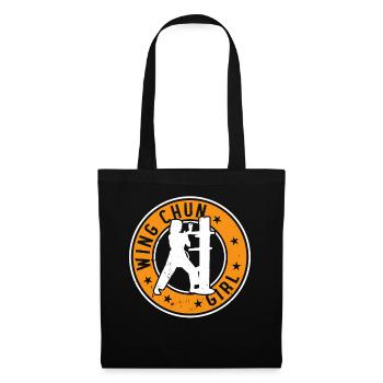 Wing Chun Girl Wing Chun Fighter - Tote Bag - black - Front