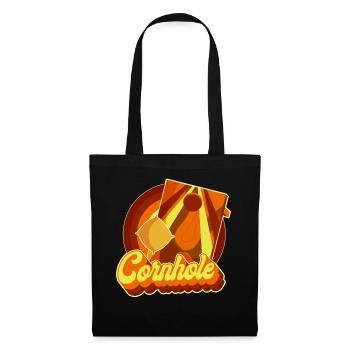 Cornhole Team Bean Bag Player - Stoffbeutel - Schwarz - Vorne