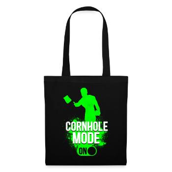 Joueur de sac de haricots de l’équipe Cornhole - Sac en tissu - noir - Devant