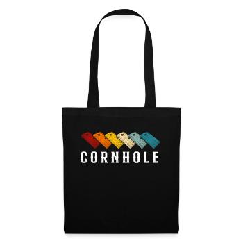 Joueur de sac de haricots de l’équipe Cornhole - Sac en tissu - noir - Devant
