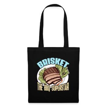 Poitrine de bœuf Le BBQ Viande grillée Barbecue - Sac en tissu - noir - Devant