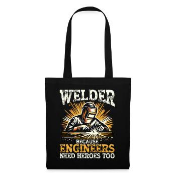 Soudeur Drôle de dicton Soudeur Métallurgiste - Sac en tissu - noir - Devant