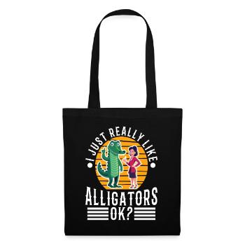 I just really like alligators - Tote Bag - black - Front