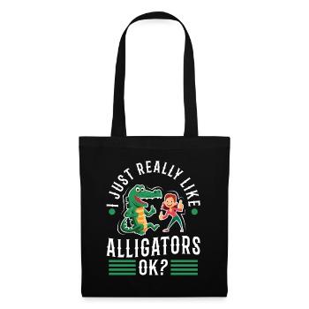 I just really like alligators - Tote Bag - black - Front