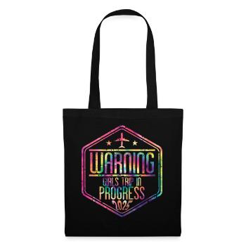 Avertissement Girls Trip In Progress 2025 - Sac en tissu - noir - Devant