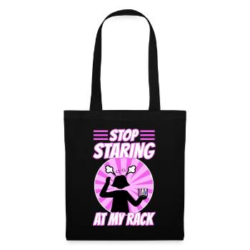 Arrêtez de regarder mon rack - Sac en tissu - noir - Devant
