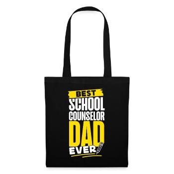 Conseiller scolaire Papa Meilleure école - Sac en tissu - noir - Devant