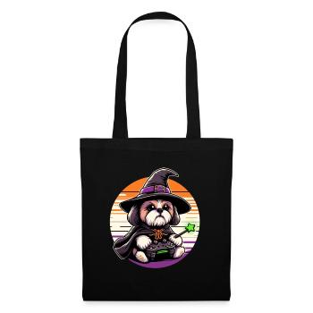 De jolies chemises d’Halloween Shih Tzu pour les amoureux des chiens - Sac en tissu - noir - Devant