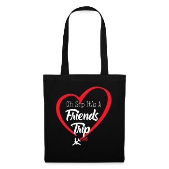 Oh Sip C’est un voyage entre amis - Sac en tissu - noir - Devant