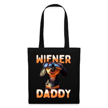 Viennese Daddy Dachshund Dad Dachshund Dad Father's Day - Tote Bag - black - Front