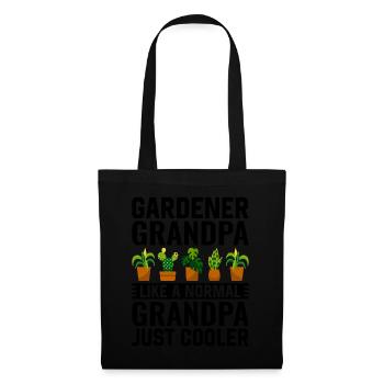 Jardinier Papi comme un Papi normal juste plus frais - Sac en tissu - noir - Devant