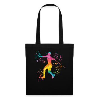Javelin Throw Colorsplash Javelin Throw - Tote Bag - black - Front