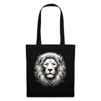 Le Lion Blanc – Présence Royale - Sac en tissu - noir - Devant