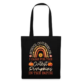 Conseiller scolaire Cas de citrouille - Sac en tissu - noir - Devant