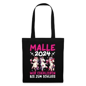 Malle 2024 Unicorn We escalate until the end - Tote Bag - black - Front