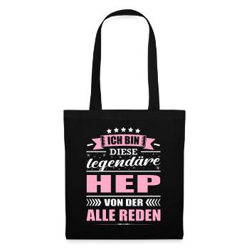 Ich Bin Diese Legendäre HEP Pflegekraft Pflege - Stoffbeutel - Schwarz - Vorne