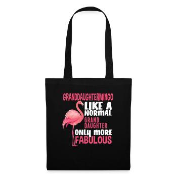 Flamingo Granddaughter Fabulous - Tote Bag - black - Front