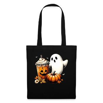 Épice de citrouille fantôme vintage - Sac en tissu - noir - Devant