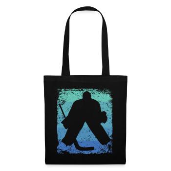 joueurs de hockey sur glace vintage hockey sur glace - Sac en tissu - noir - Devant