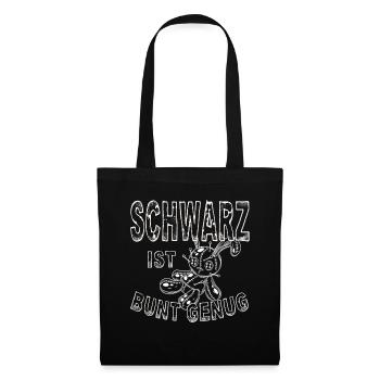 Schwarz ist bunt genug. Voodoo Gothic dark - Stoffbeutel - Schwarz - Vorne