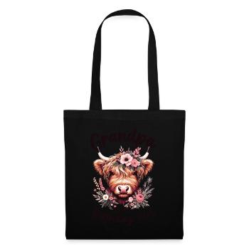 Papi de la fille d’anniversaire - Sac en tissu - noir - Devant