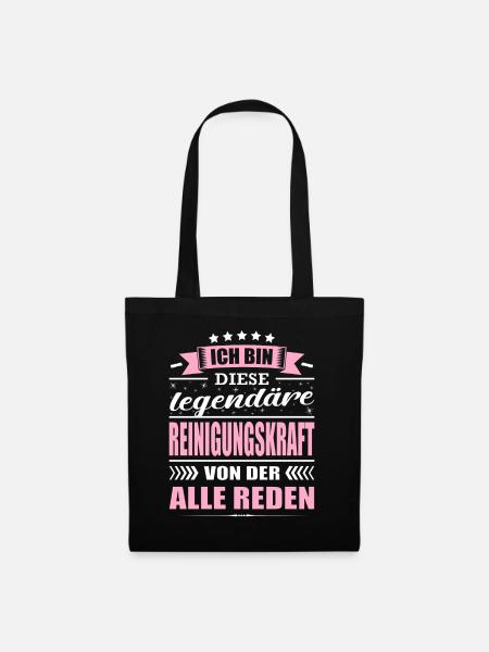 Ich Bin Diese Legendäre Reinigungskraft - Stoffbeutel - Schwarz