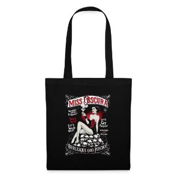 Miss Obscura Burlesque Show Retro Vintage 50s - Stoffbeutel - Schwarz - Vorne