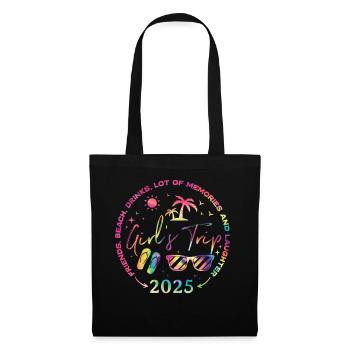 Friends Beach Laughing Girls Trip 2025 - Tote Bag - black - Front
