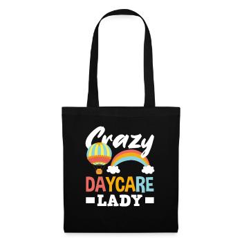 Crazy daycare lady - Tote Bag - black - Front