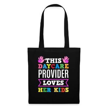 This day caregiver loves your children - Tote Bag - black - Front