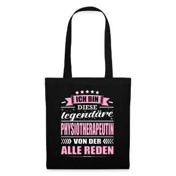 Ich Bin Diese Legendäre Physiotherapeutin - Stoffbeutel - Schwarz - Vorne