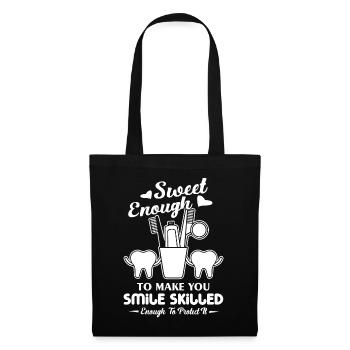 Dental Hygienist Dental Hygienist Protects Teeth - Tote Bag - black - Front